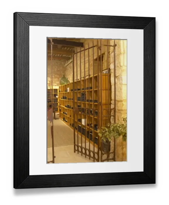 Framed Print : The chapel converted into tasting room and wine shop. Domaine Mas Gabinele. Faugeres Framed Print : The chapel converted into tasting room and wine shop. Domaine Mas Gabinele. Faugeres
