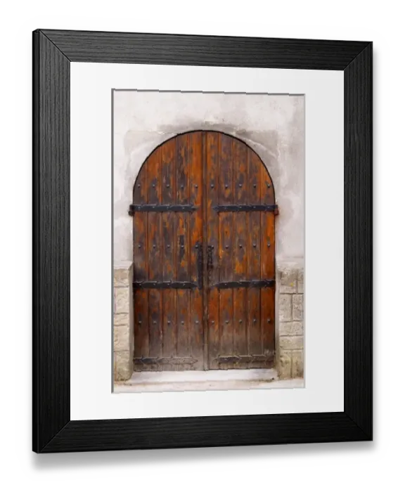 Framed Print : Chateau de Nouvelles. Fitou. Languedoc. A door. France. Europe Framed Print : Chateau de Nouvelles. Fitou. Languedoc. A door. France. Europe