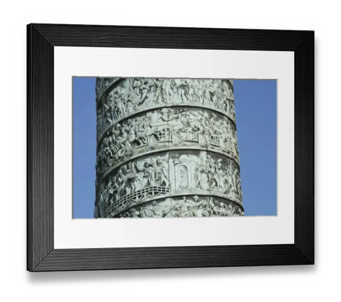 Framed Print : Column Vendome erected by Napoleon Bonaparte to commemorate the Battle of Austerlitz