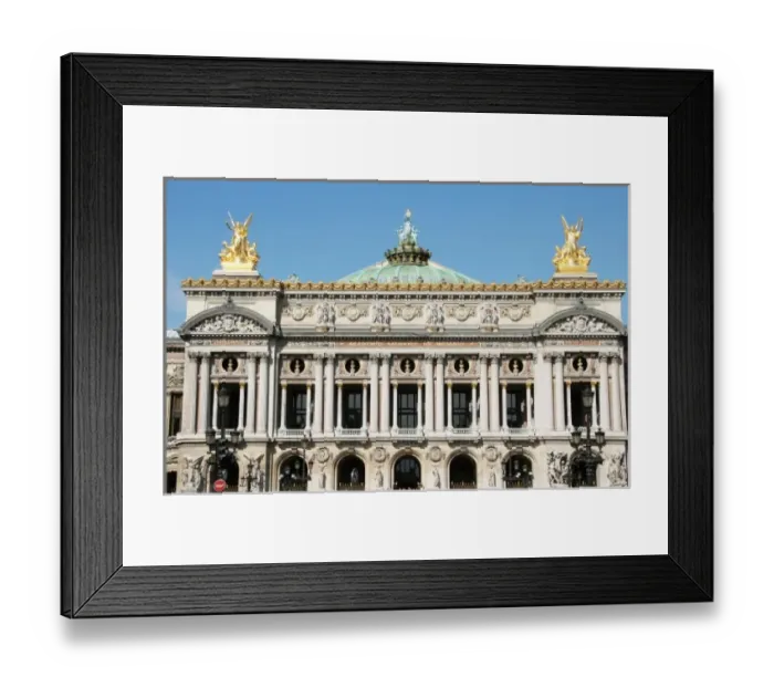 Framed Print : Palais Garnier or Opera Garnier (Theater Opera). Designed by Charles Garnier in Framed Print : Palais Garnier or Opera Garnier (Theater Opera). Designed by Charles Garnier in
