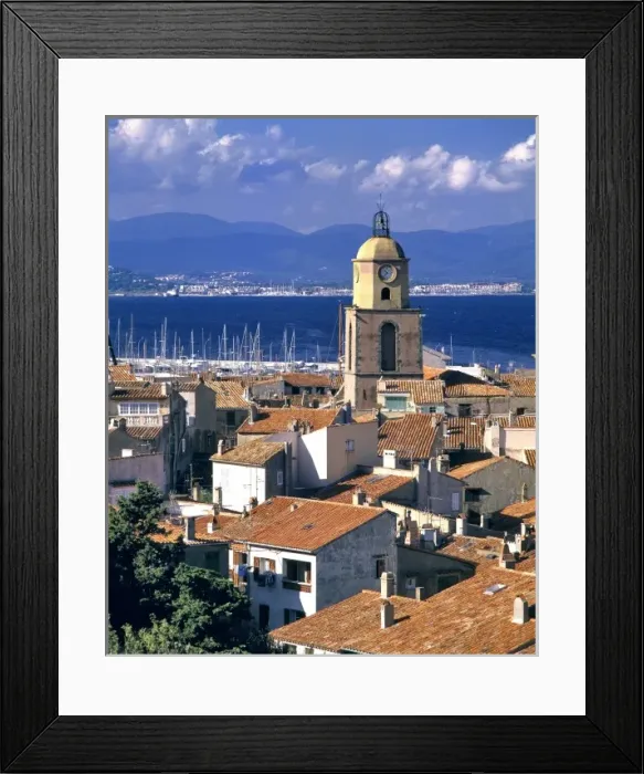 Framed Print : Europe, France, St. Tropez. St. Tropez, on the Cote d Azur on the Riviera, is