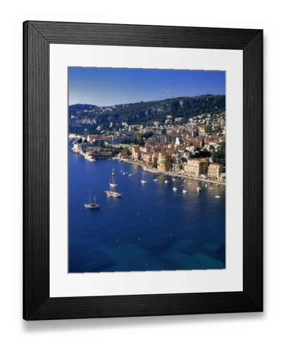 Framed Print : Europe, France, Villefranche. Pleasure boats moor in the small harbor at Villefranche Framed Print : Europe, France, Villefranche. Pleasure boats moor in the small harbor at Villefranche
