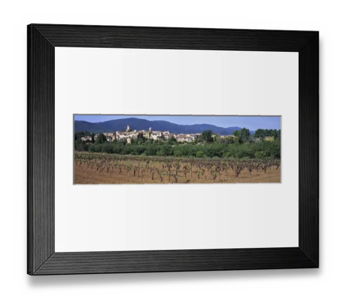 Framed Print : Europe, France, Lourmarin. The village of Lourmarin in the Provence region of France