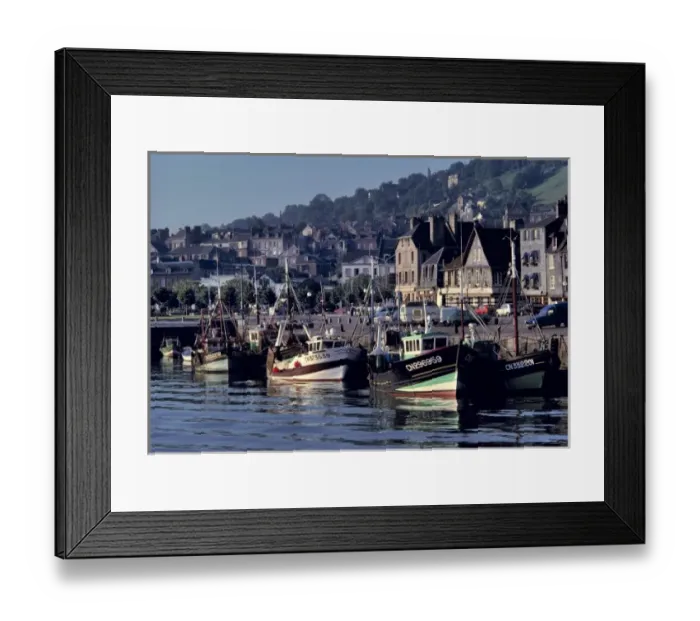 Framed Print : Europe, France, Honfleur. Dawn comes slowly to the fishing town of Honfleur on Framed Print : Europe, France, Honfleur. Dawn comes slowly to the fishing town of Honfleur on
