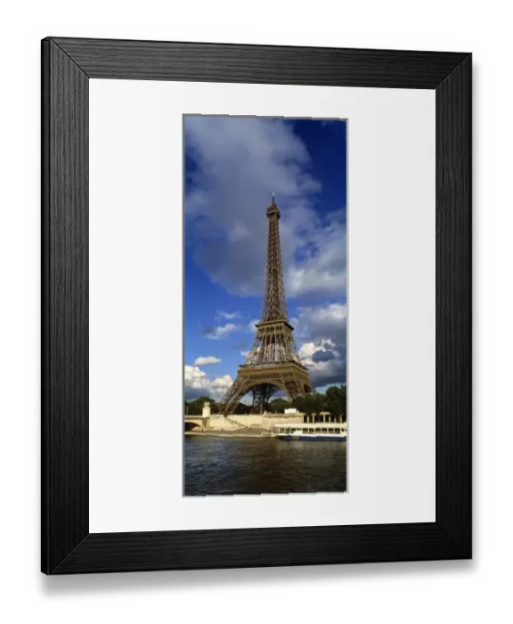 Framed Print : Europe, France, Paris. The Eiffel Tower, part of a World Heritage Site, on the Seine River Framed Print : Europe, France, Paris. The Eiffel Tower, part of a World Heritage Site, on the Seine River
