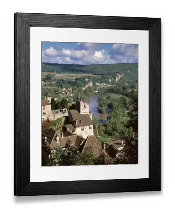 Framed Print : Europe, France, St. Cirq Lapopie. The village of St. Cirq lapopie looks down upon the Lot River Framed Print : Europe, France, St. Cirq Lapopie. The village of St. Cirq lapopie looks down upon the Lot River