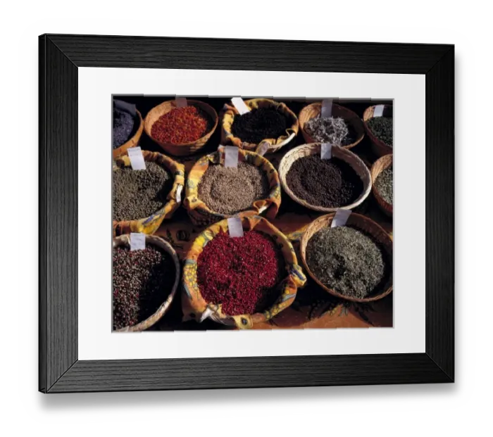 Framed Print : Europe, France, Forcalquier. Spices are a colorful and fragrant part of the Saturday Framed Print : Europe, France, Forcalquier. Spices are a colorful and fragrant part of the Saturday