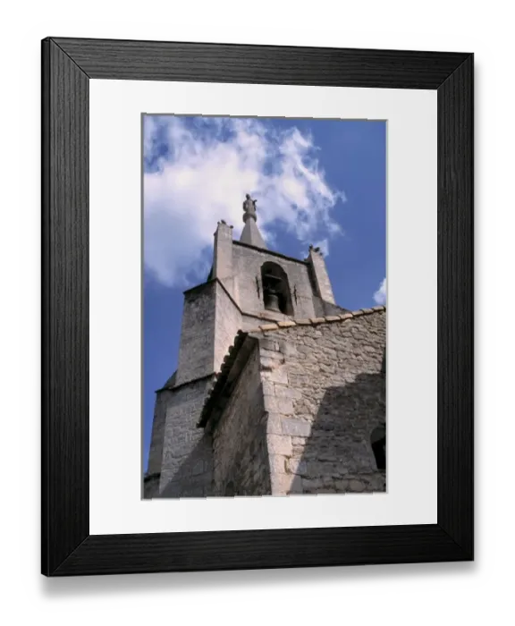 Framed Print : Europe, France, Bonnieux. This 12th century church spire reaches for the sky in Bonnieux Framed Print : Europe, France, Bonnieux. This 12th century church spire reaches for the sky in Bonnieux