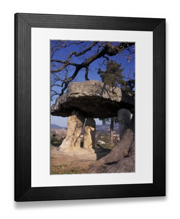 Framed Print : France, Provence, Draguignac Village. Dolmen Framed Print : France, Provence, Draguignac Village. Dolmen