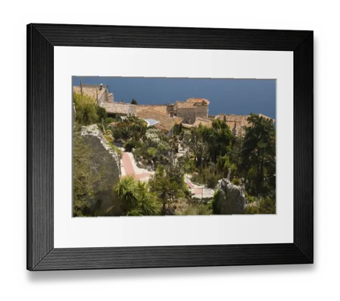 Framed Print : Eze-Village, Cote d Azur, France Framed Print : Eze-Village, Cote d Azur, France
