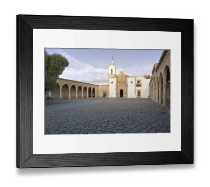 Framed Print : Mexico, Zacatecas. Church of Patrocino (Templo de Patrocino) built on top of Cerro de la Buffa