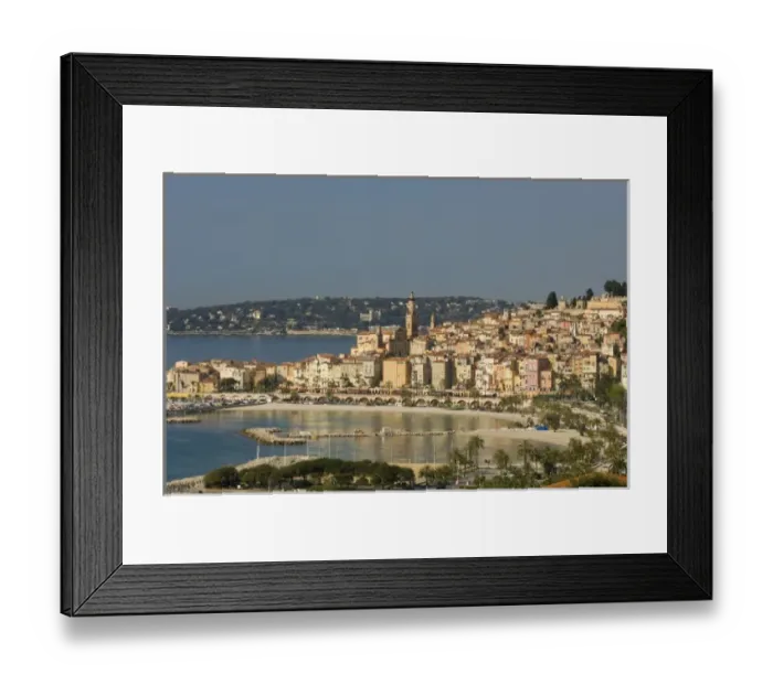 Framed Print : Menton, Cote d Azur, France Framed Print : Menton, Cote d Azur, France