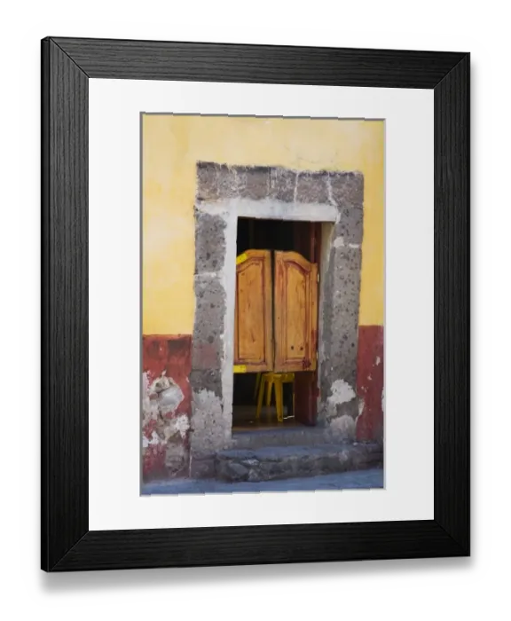 Framed Print : North America, Mexico, Guanajuato state, San Miguel. A swinging door entrance to a local bar Framed Print : North America, Mexico, Guanajuato state, San Miguel. A swinging door entrance to a local bar