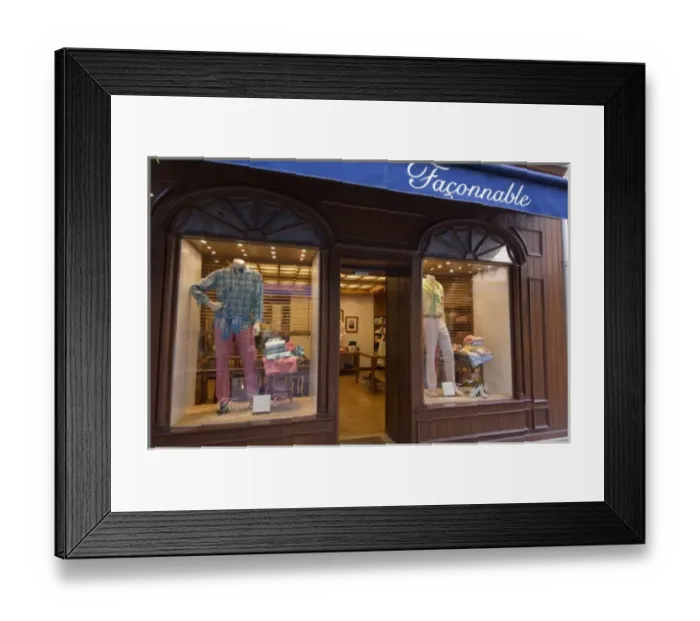 Framed Print : Faconnable, Rue Paradis, Nice, French Riviera, France