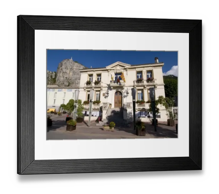 Framed Print : Hotel de Ville, Town Hall, Castellane, Provence, France Framed Print : Hotel de Ville, Town Hall, Castellane, Provence, France