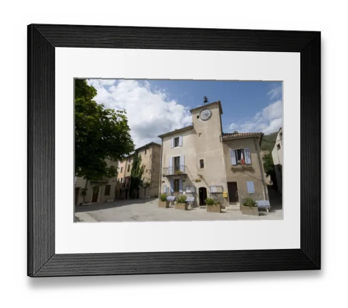 Framed Print : Rougon Town Hall, Gorges du Verdon, Provence, France