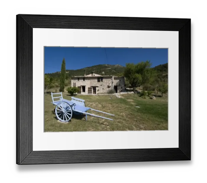 Framed Print : Stone farmhouse now La Bergerie du Col D Ayen Bed and Breakfast, La Palud sur Verdon Framed Print : Stone farmhouse now La Bergerie du Col D Ayen Bed and Breakfast, La Palud sur Verdon