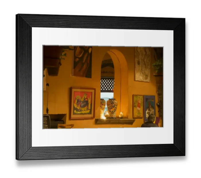 Framed Print : North America, Mexico, Guanajuato state, San Miguel de Allende. Decor inside a restaurant Framed Print : North America, Mexico, Guanajuato state, San Miguel de Allende. Decor inside a restaurant