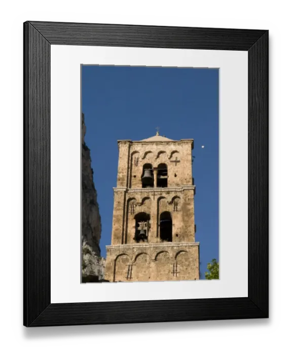 Framed Print : Moustiers-Sainte-Marie bell tower, Provence, France