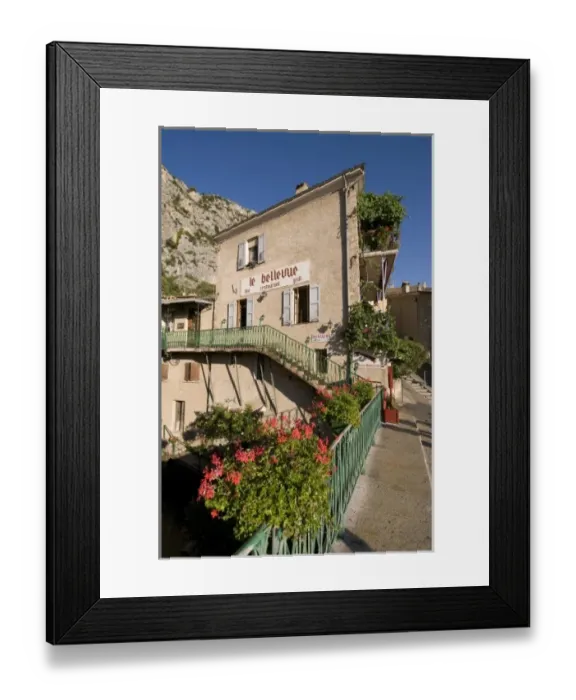 Framed Print : Moustiers-Sainte-Marie, Provence, France Framed Print : Moustiers-Sainte-Marie, Provence, France
