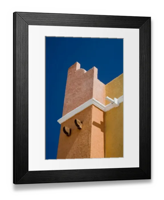 Framed Print : North America, Mexico, Quintana Roo, Playa de Carmen. The exterior of the Las Golondrinas Hotel Framed Print : North America, Mexico, Quintana Roo, Playa de Carmen. The exterior of the Las Golondrinas Hotel