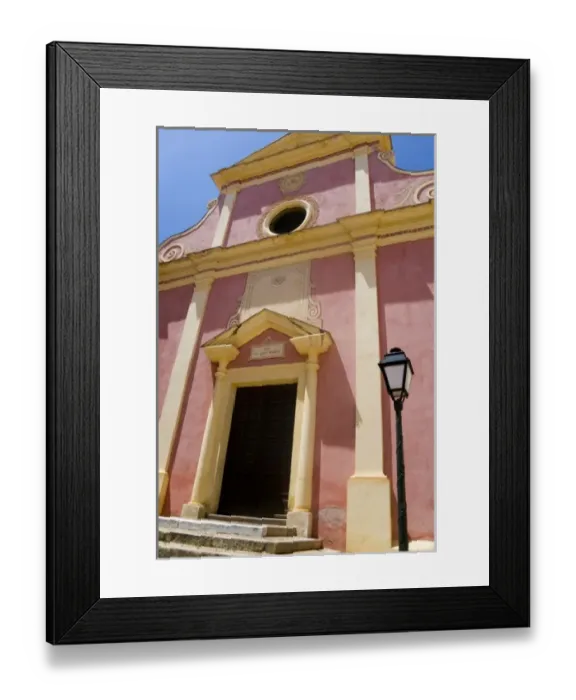 Framed Print : France, Corsica. Exterior of church in Calvi Framed Print : France, Corsica. Exterior of church in Calvi