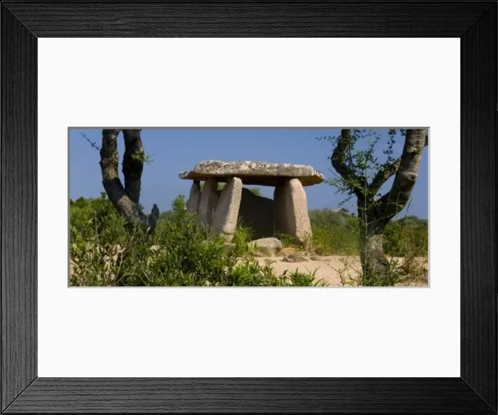 Framed Print : France, Corsica. Fontanaccia Dolmen (Dolmen de Fontanaccia). Bronze-age granite megalith Framed Print : France, Corsica. Fontanaccia Dolmen (Dolmen de Fontanaccia). Bronze-age granite megalith