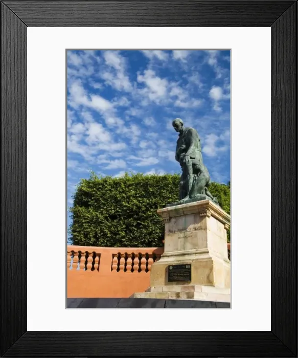 Framed Print : Mexico, Guanajuato state, San Miguel de Allende. This is the statue of Fray Juan de San Miguel Framed Print : Mexico, Guanajuato state, San Miguel de Allende. This is the statue of Fray Juan de San Miguel