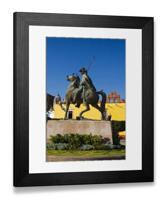 Framed Print : North America, Mexico, Guanajuato state, San Miguel de Allende. A statue of Ignacio Framed Print : North America, Mexico, Guanajuato state, San Miguel de Allende. A statue of Ignacio