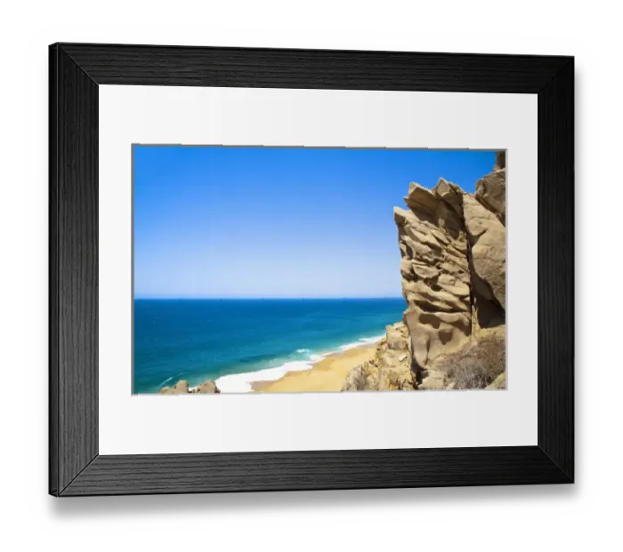 Framed Print : Cabo San Lucas, Baja California Sur, Mexico - A beach with a large rock formation Framed Print : Cabo San Lucas, Baja California Sur, Mexico - A beach with a large rock formation