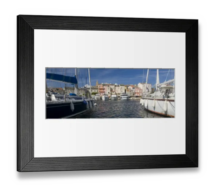 Framed Print : France, Corsica. Boats in marina at St. Florent Framed Print : France, Corsica. Boats in marina at St. Florent