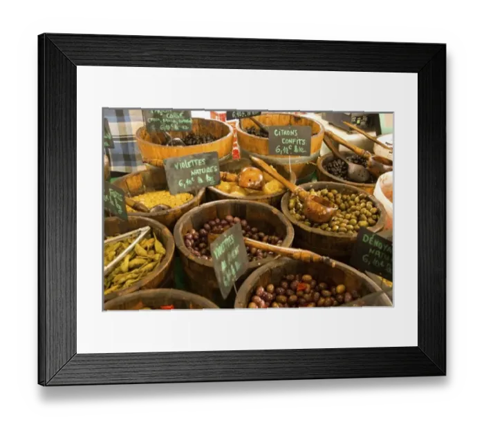 Framed Print : Europe, France, Corsica, Ajaccio. Open air market in capital city, detail Framed Print : Europe, France, Corsica, Ajaccio. Open air market in capital city, detail