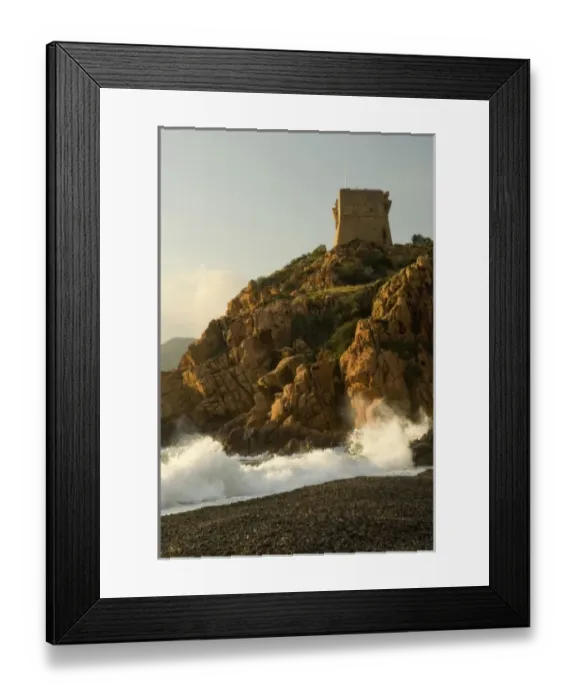 Framed Print : Europe, France, Corsica, Porto. Genoan tower constructed mid 1500s, restored 1993 Framed Print : Europe, France, Corsica, Porto. Genoan tower constructed mid 1500s, restored 1993