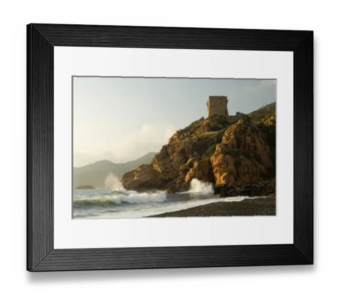 Framed Print : Europe, France, Corsica, Porto. Genoan tower constructed mid 1500s, restored 1993 Framed Print : Europe, France, Corsica, Porto. Genoan tower constructed mid 1500s, restored 1993
