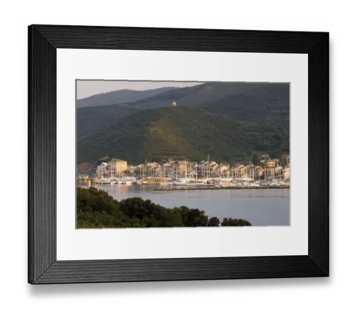 Framed Print : Europe, France, Corsica, Maccinagio. Hub city of Cap Corse. Considered excellent mooring Framed Print : Europe, France, Corsica, Maccinagio. Hub city of Cap Corse. Considered excellent mooring