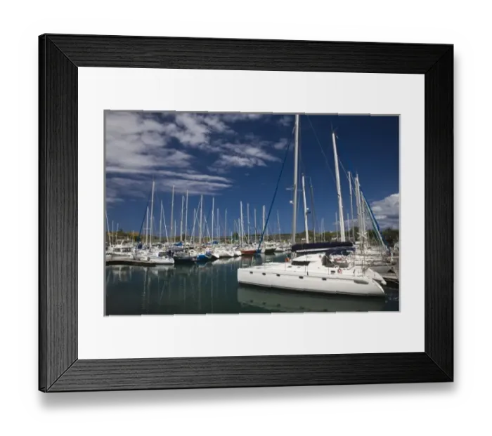 Framed Print : France, Reunion Island, Le Port, Yacht Marina Framed Print : France, Reunion Island, Le Port, Yacht Marina