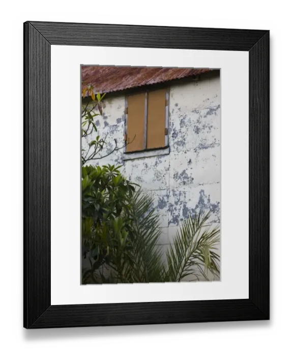 Framed Print : France, Reunion Island, Plaine-des-Palmistes, Creole-style house detail Framed Print : France, Reunion Island, Plaine-des-Palmistes, Creole-style house detail
