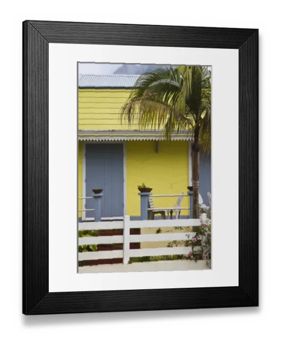 Framed Print : France, Reunion Island, Plaine-des-Palmistes, Creole-style house detail Framed Print : France, Reunion Island, Plaine-des-Palmistes, Creole-style house detail