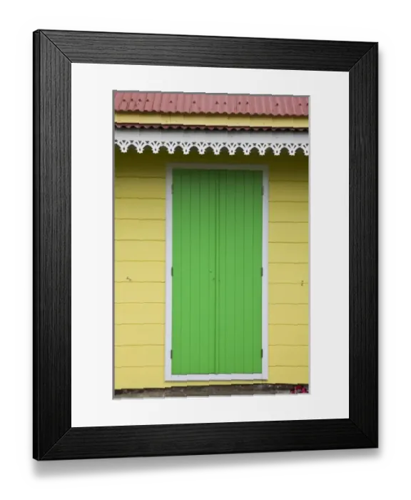 Framed Print : France, Reunion Island, Plaine-des-Palmistes, Creole-style house detail Framed Print : France, Reunion Island, Plaine-des-Palmistes, Creole-style house detail