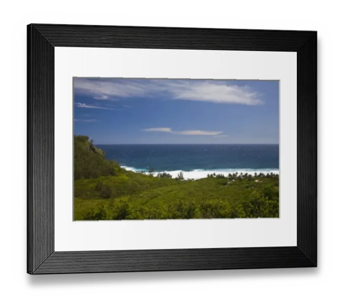 Framed Print : France, Reunion Island, South Reunion, Grande Anse beach view Framed Print : France, Reunion Island, South Reunion, Grande Anse beach view
