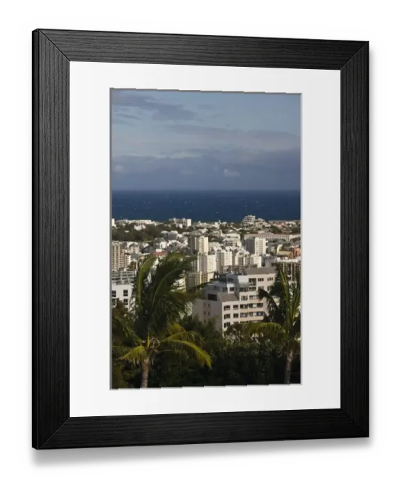 Framed Print : France, Reunion Island, St-Denis, view from Montgalliard, morning Framed Print : France, Reunion Island, St-Denis, view from Montgalliard, morning