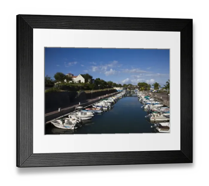 Framed Print : France, Reunion Island, St-Gilles-Les-Bains, Port de Plaisance marina Framed Print : France, Reunion Island, St-Gilles-Les-Bains, Port de Plaisance marina