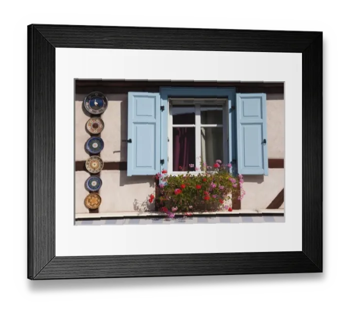 Framed Print : France, Bas-Rhin, Alsace Region, Alsatian Wine Route, Obernai, building detail Framed Print : France, Bas-Rhin, Alsace Region, Alsatian Wine Route, Obernai, building detail