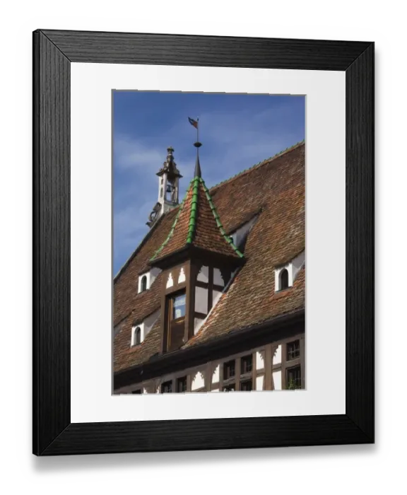 Framed Print : France, Bas-Rhin, Alsace Region, Alsatian Wine Route, Obernai, building detail Framed Print : France, Bas-Rhin, Alsace Region, Alsatian Wine Route, Obernai, building detail