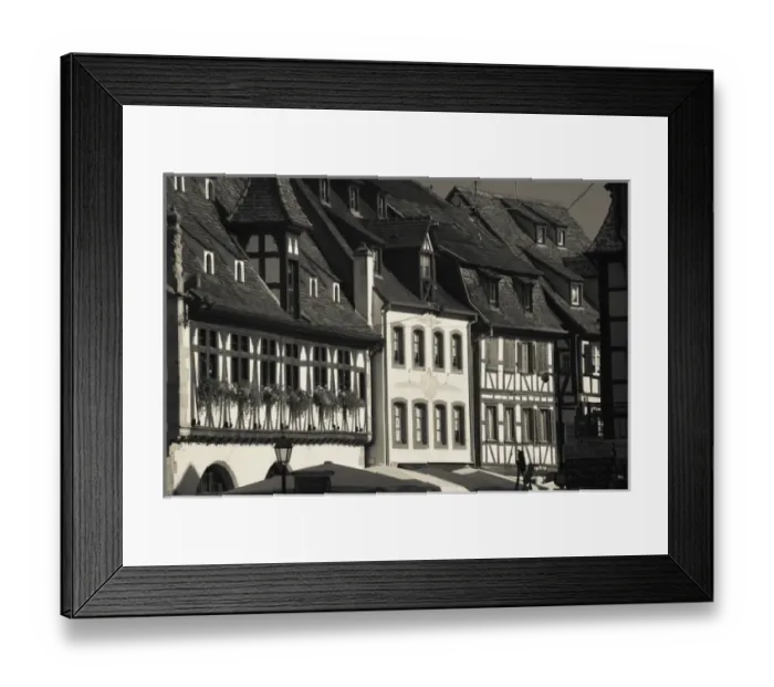 Framed Print : France, Bas-Rhin, Alsace Region, Alsatian Wine Route, Obernai, Rue du Marche, buildings Framed Print : France, Bas-Rhin, Alsace Region, Alsatian Wine Route, Obernai, Rue du Marche, buildings