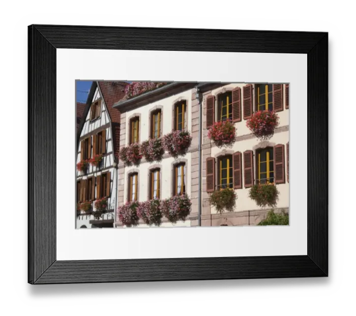 Framed Print : France, Haut-Rhin, Alsace Region, Alsatian Wine Route, Bergheim, town detail Framed Print : France, Haut-Rhin, Alsace Region, Alsatian Wine Route, Bergheim, town detail