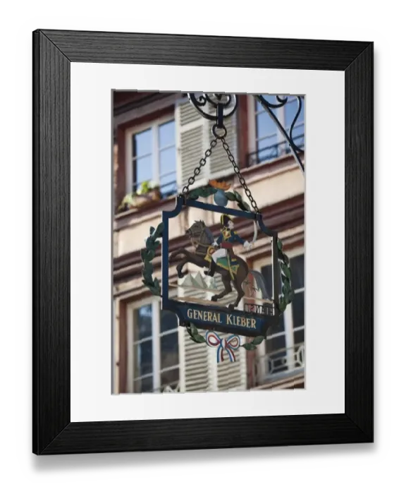 Framed Print : France, Haut-Rhin, Alsace Region, Alsatian Wine Route, Colmar, town detail