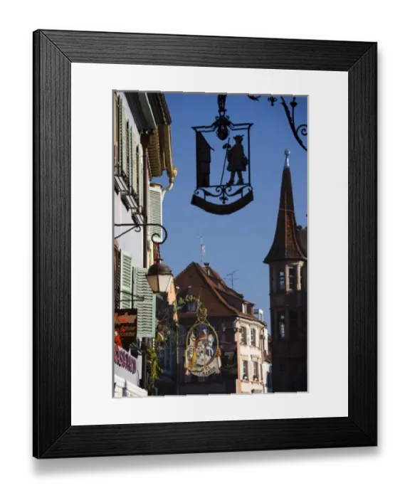 Framed Print : France, Haut-Rhin, Alsace Region, Alsatian Wine Route, Colmar, town detail Framed Print : France, Haut-Rhin, Alsace Region, Alsatian Wine Route, Colmar, town detail
