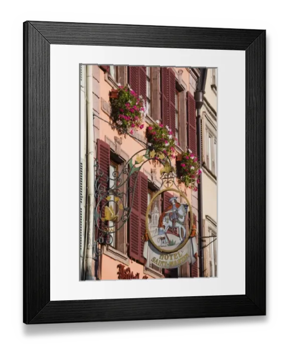 Framed Print : France, Haut-Rhin, Alsace Region, Alsatian Wine Route, Colmar, town detail Framed Print : France, Haut-Rhin, Alsace Region, Alsatian Wine Route, Colmar, town detail