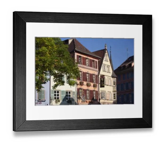 Framed Print : France, Haut-Rhin, Alsace Region, Alsatian Wine Route, Colmar, town detail Framed Print : France, Haut-Rhin, Alsace Region, Alsatian Wine Route, Colmar, town detail